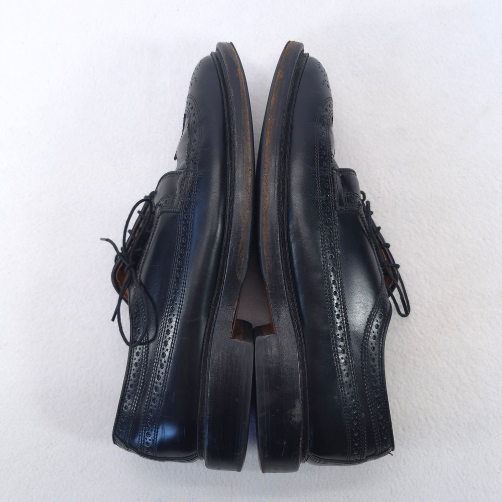Allen Edmonds Black Leather MacNeil Wingtip Blucher Lace-Up Size 8.5 D - Picture 10 of 11